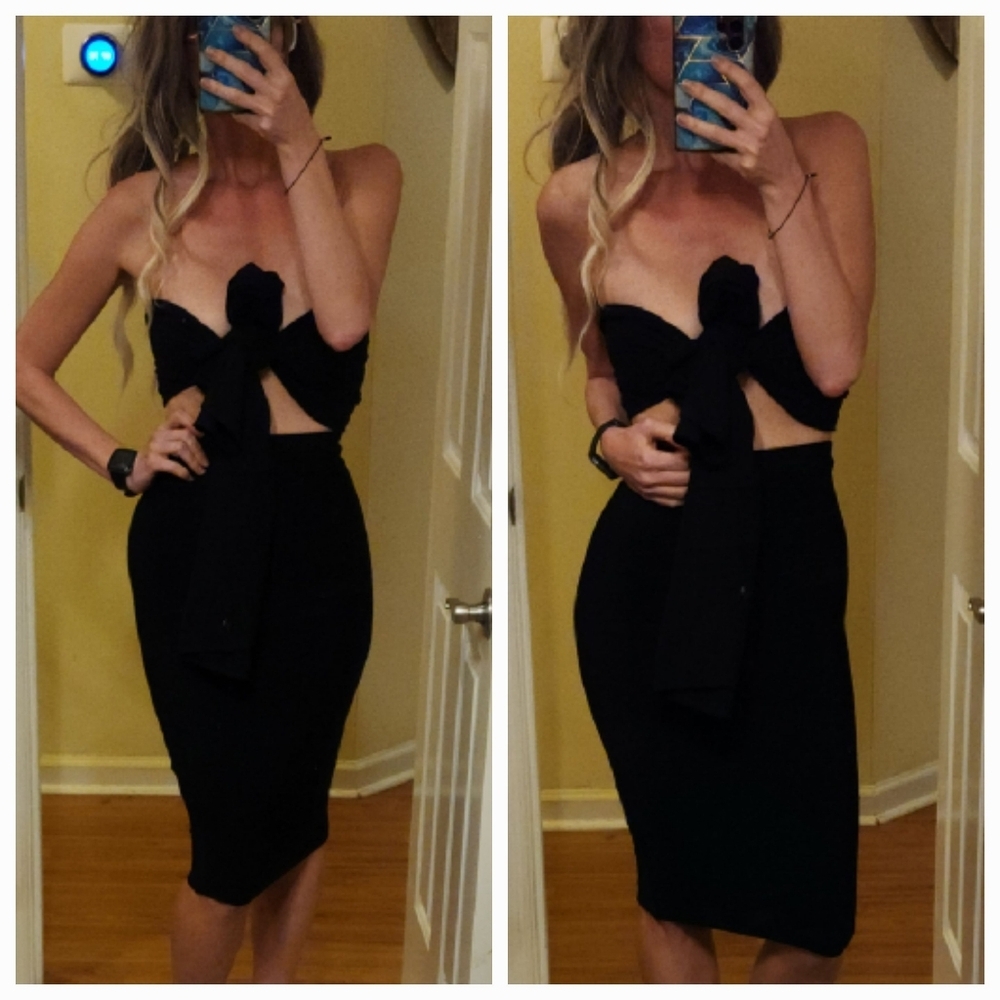 Ten By Babaton Pencil Bandage Midi Skirt